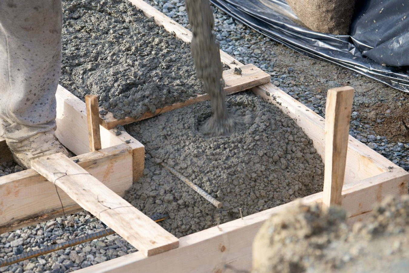 Concrete footings in West Haven, CT
